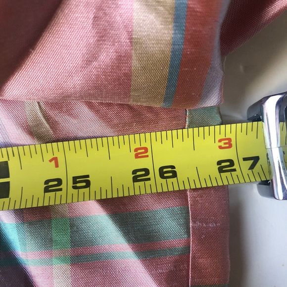 Vision Apparel Plaid Shimmer 3X Blouse - Picture 9 of 9